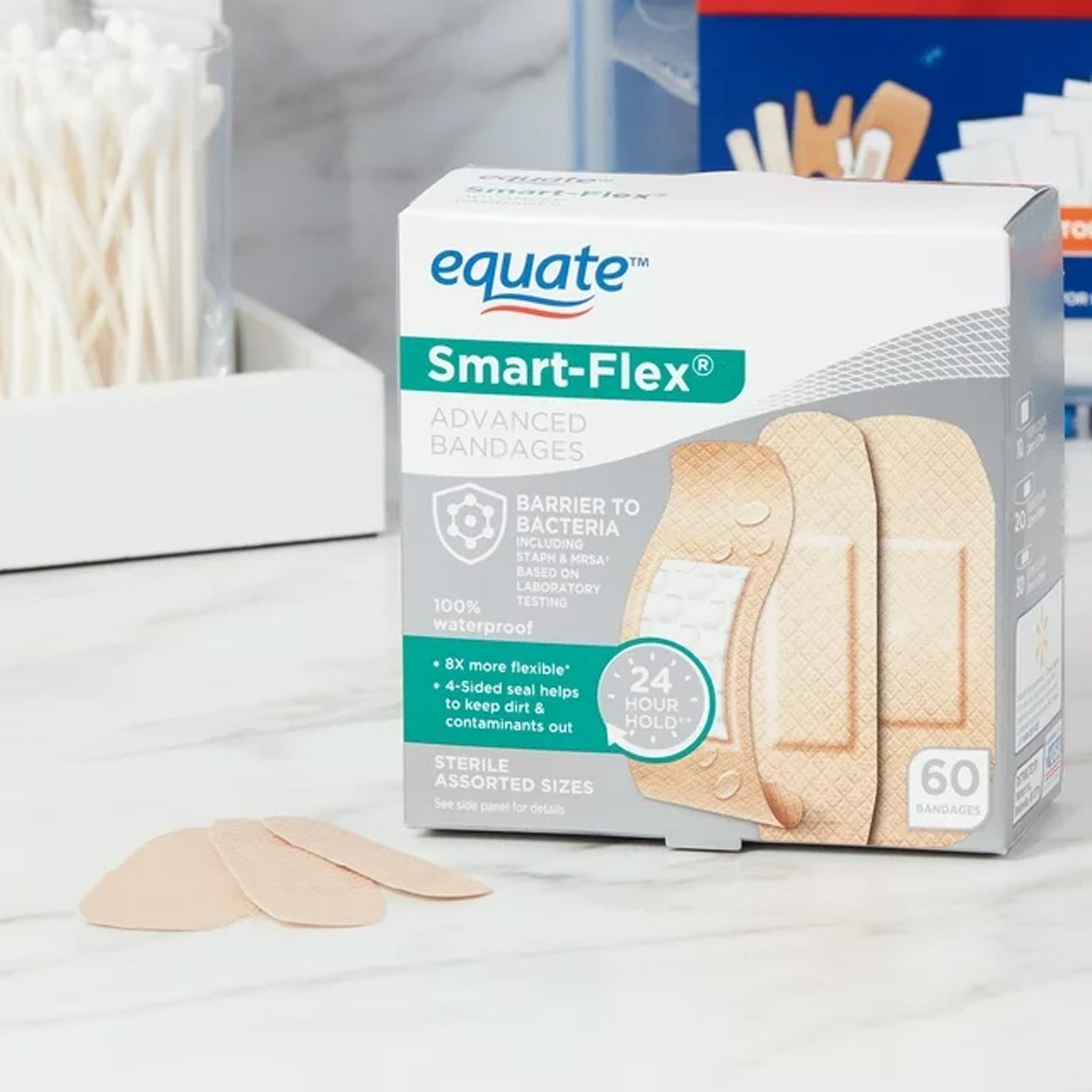 Equate Smart-Flex Advanced Bandages, 60 Count - immagine 2