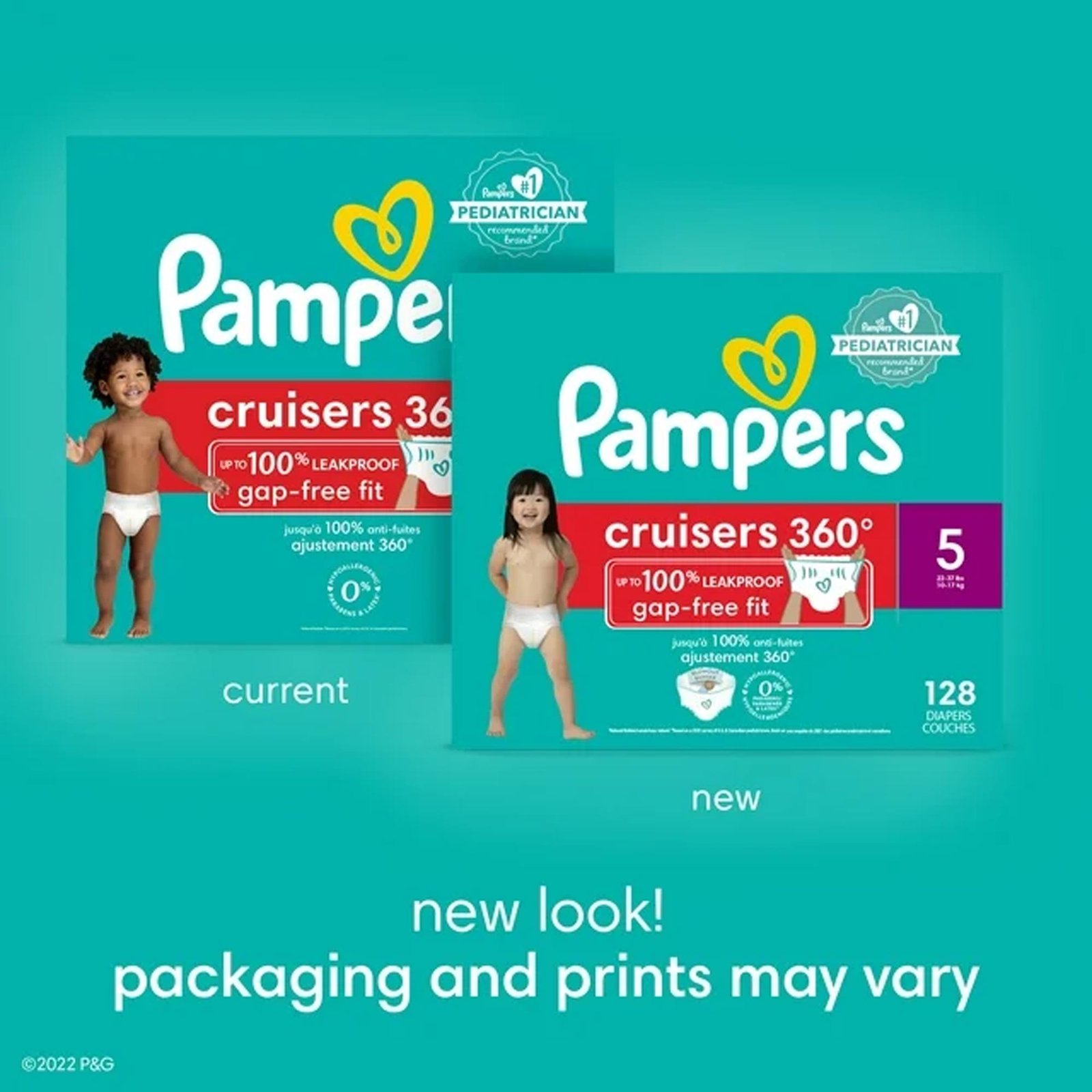 Pampers Cruisers 360 Diapers Size 3, 132 Count - immagine 4